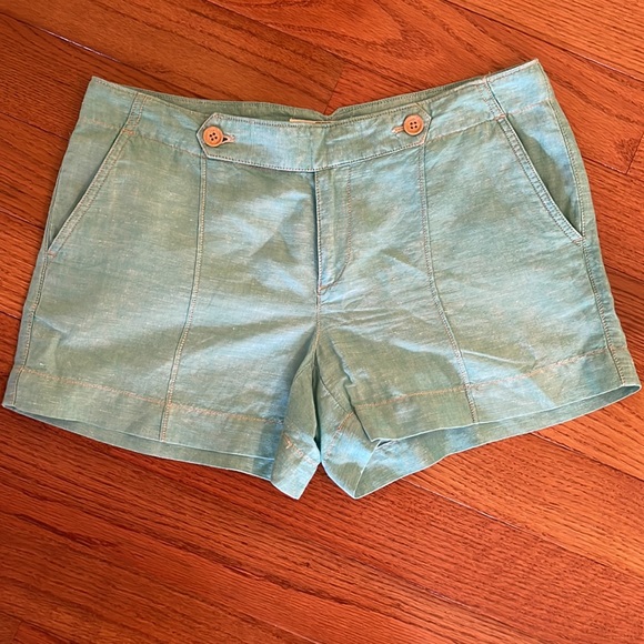 LOFT LINEN/COTTON BLEND SHORTS - Picture 7 of 9